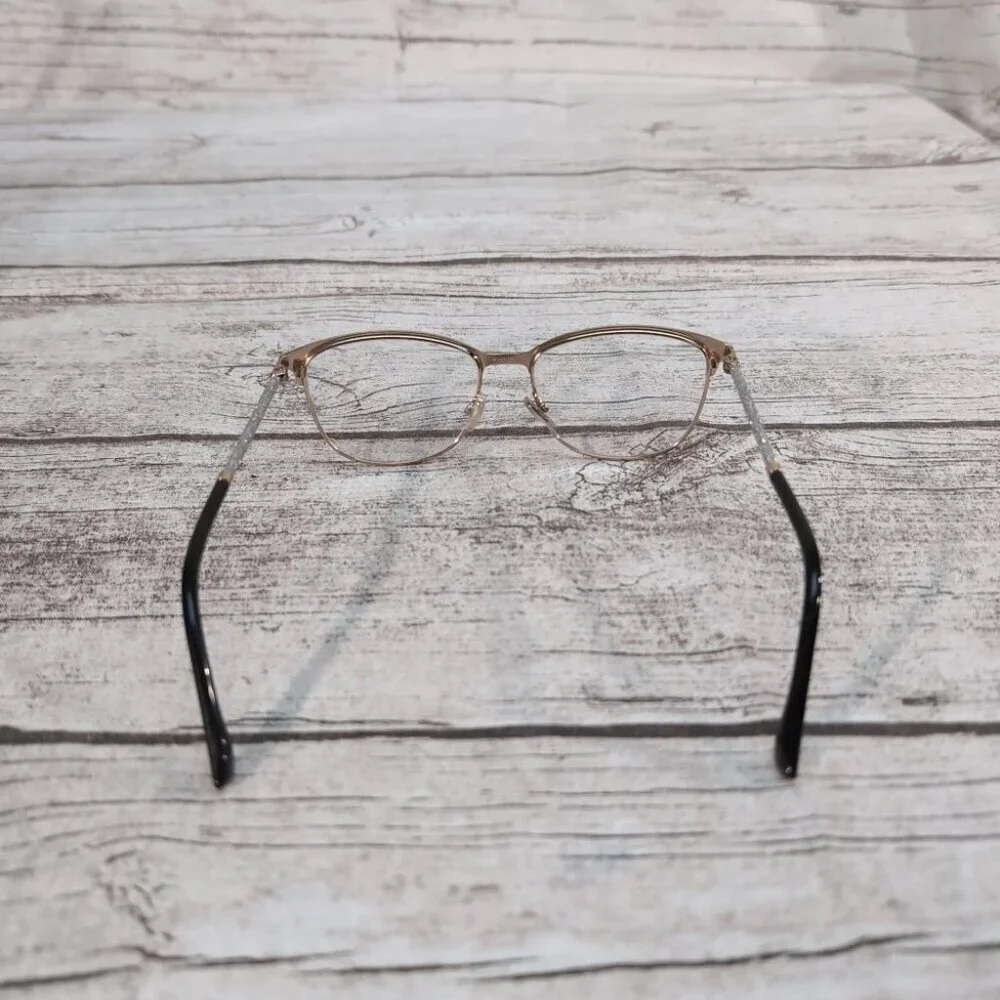 Jimmy Choo Black & Gold Eyeglasses – Women's Designer Frame Made in Italy
